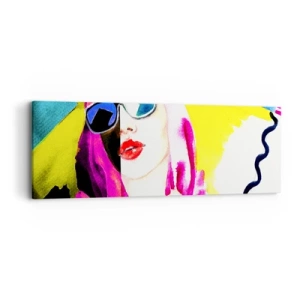 Cuadro sobre lienzo - Impresión de Imagen - Contrastes - 90x30 cm