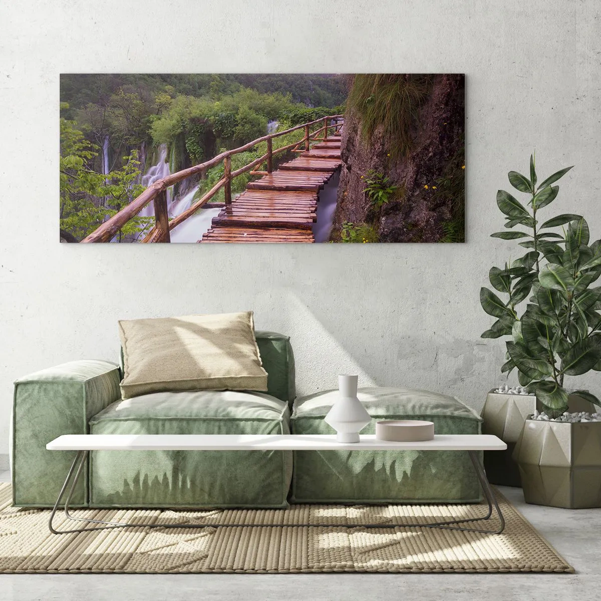 Cuadro sobre vidrio - Impresiones sobre Vidrio - Una belleza inimaginable - 100x40 cm