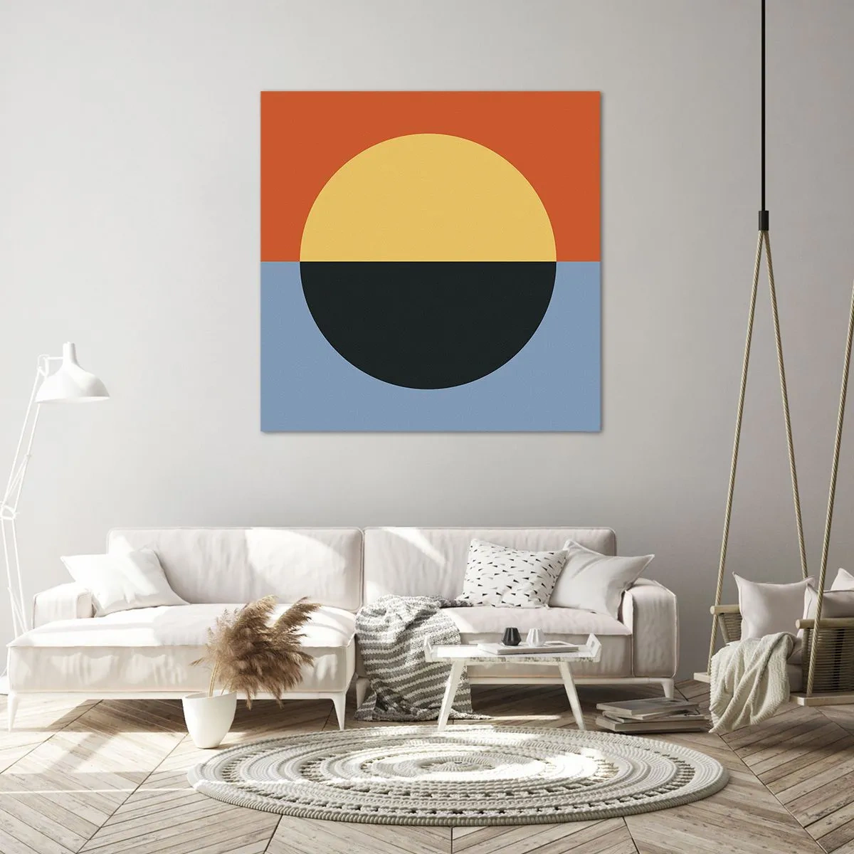 Cuadro sobre lienzo - Impresión de Imagen - Una composición de calidez y frescura - 30x30 cm