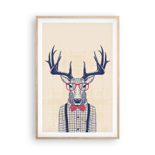 Póster en marco roble claro - Una extravagancia lúdica - 61x91 cm