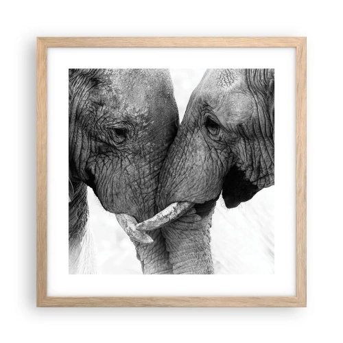 Póster en marco roble claro - Una confesión sincera - 40x40 cm