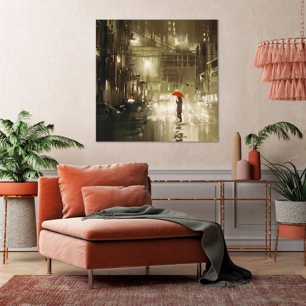Cuadro sobre lienzo - Impresión de Imagen - Soledad en la urbe - 60x60 cm