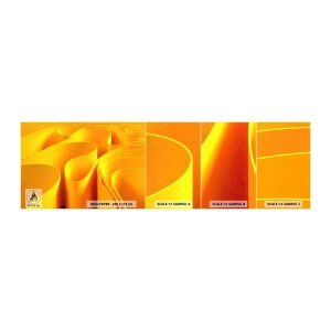 Muestra de fotomural autoadhesivo Deluxe Sticker - Como las olas del sol - 3D, Moderno, Líneas - 100x30 cm