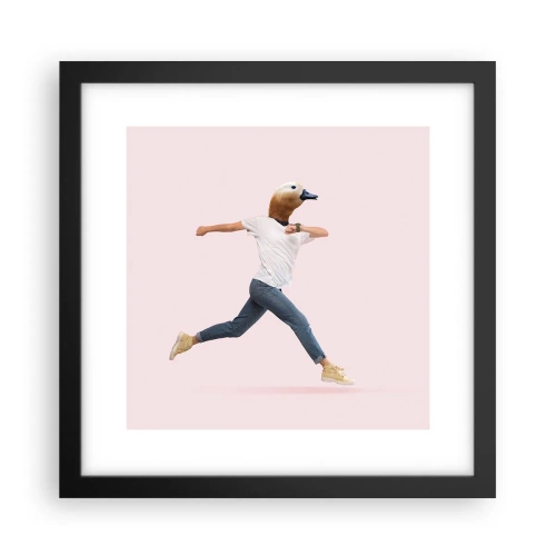 Póster en marco negro - Una pizca de absurdez - 30x30 cm