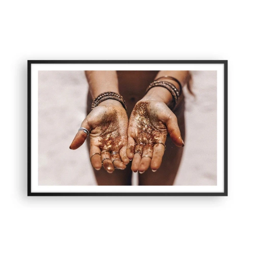 Póster en marco negro - Un regalo para ti - 91x61 cm