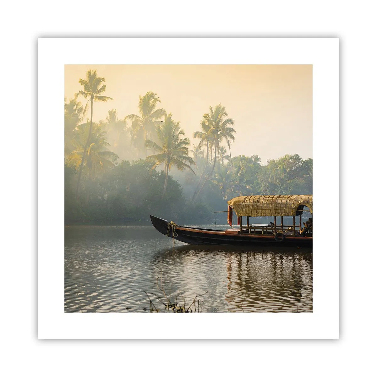 Póster - Casa en el río - 40x40 cm