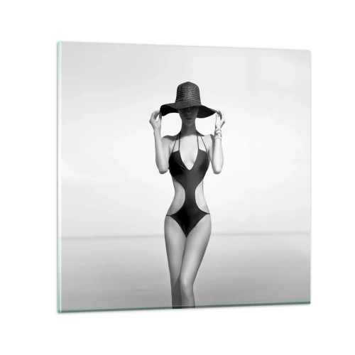 Cuadro sobre vidrio - Impresiones sobre Vidrio - Mi nombre es Elegancia - 30x30 cm