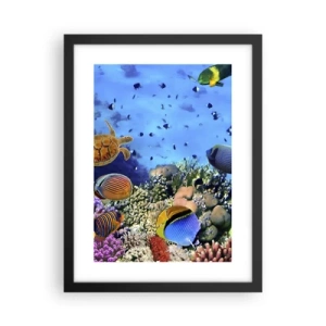 Póster en marco negro - Y qué sabemos de la vida... - 30x40 cm