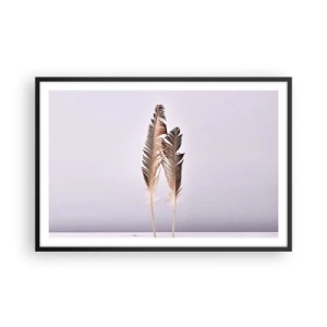 Póster en marco negro - Contra la nada - 91x61 cm