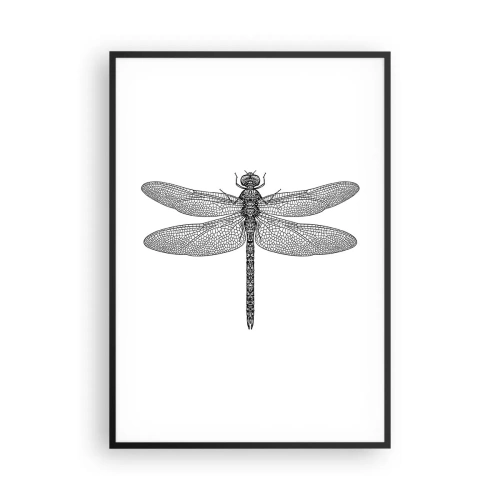 Póster en marco negro - Precisión de la naturaleza - 70x100 cm