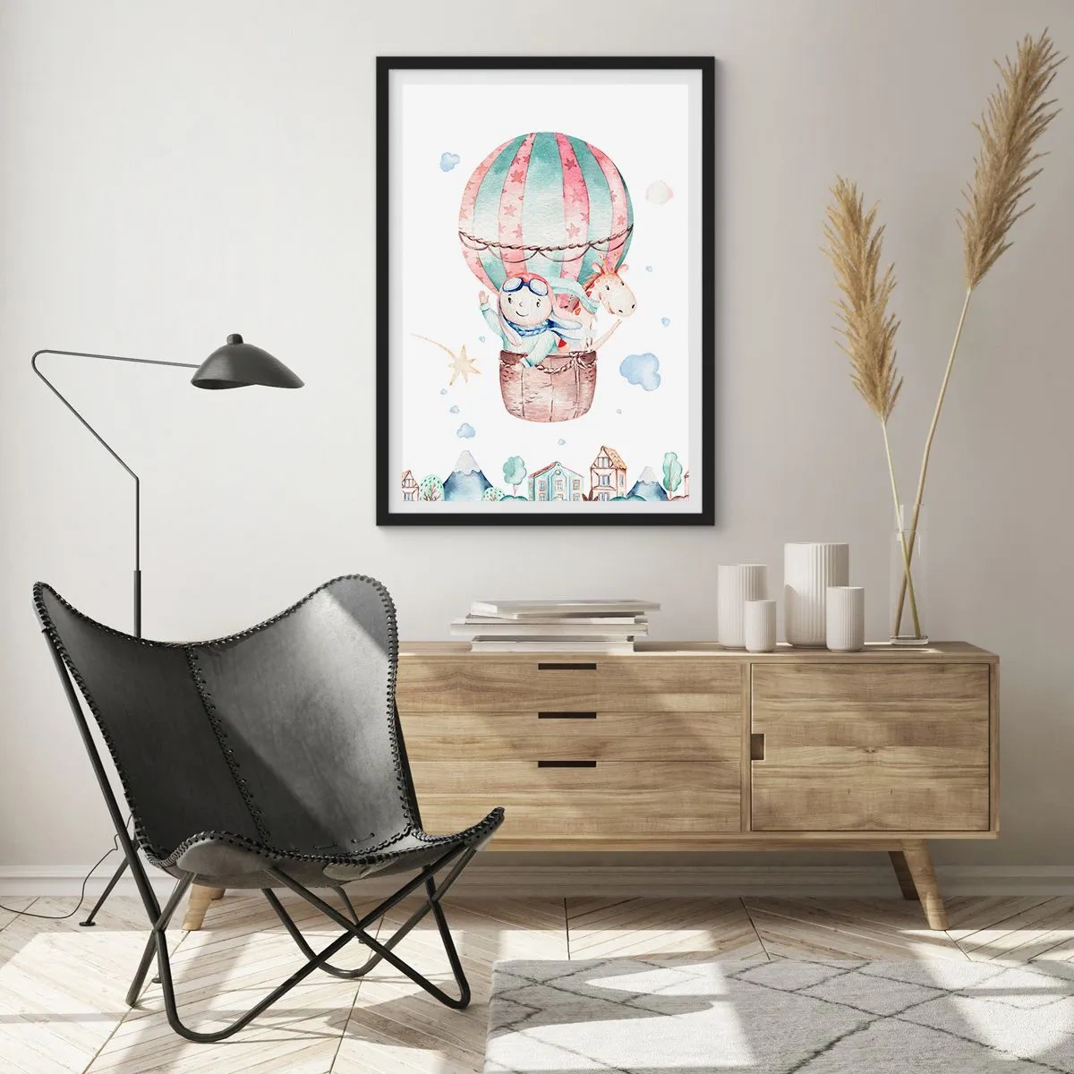 Póster en marco negro - Volveremos pronto - 70x100 cm