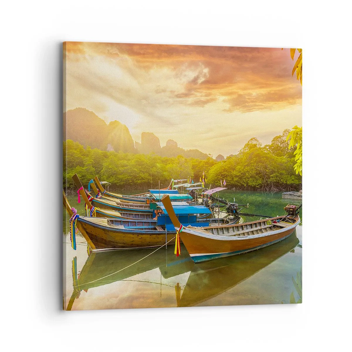 Cuadro sobre lienzo - Impresión de Imagen - Antes de un día ajetreado - 70x70 cm