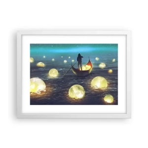 Póster en marco blanco - Cosas que los filósofos nunca soñaron - 40x30 cm