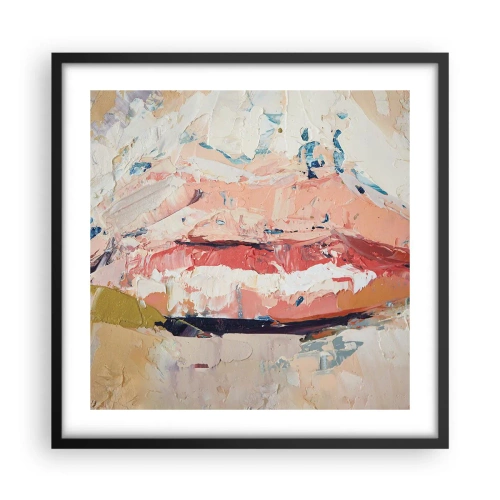 Póster en marco negro - Despierta los sentidos - 50x50 cm