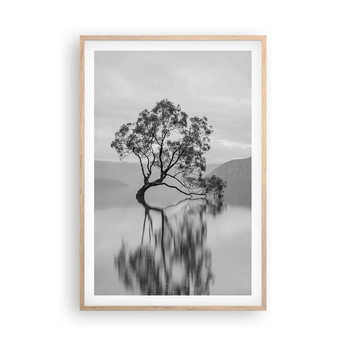 Póster en marco roble claro - Existe tal lugar en el mundo - 61x91 cm