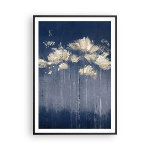 Póster en marco negro - Como pétalos al viento - 70x100 cm