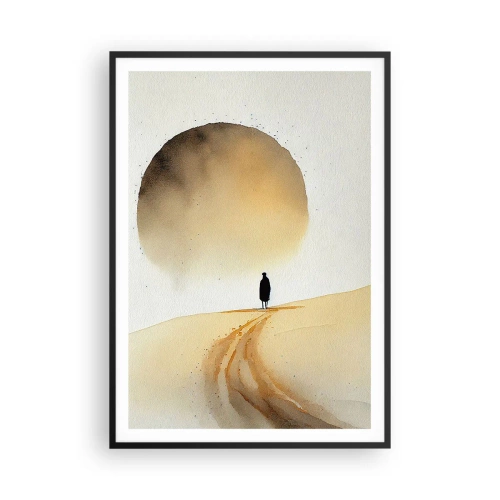 Póster en marco negro - Siempre un anhelo - 70x100 cm