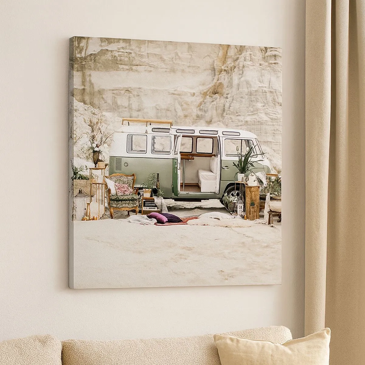 Cuadro sobre lienzo - Impresión de Imagen - Hora de empezar el viaje - 30x30 cm