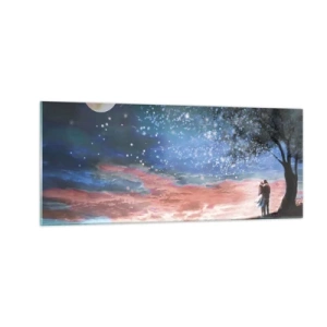 Cuadro sobre vidrio - Impresiones sobre Vidrio - Un espectáculo estelar - 100x40 cm