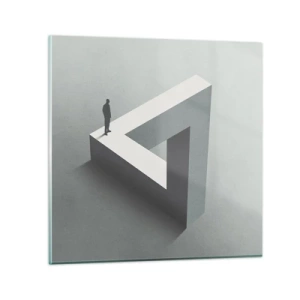 Cuadro sobre vidrio - Impresiones sobre Vidrio - Y, sin embargo, es posible - 30x30 cm