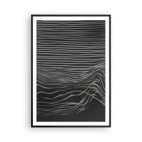 Póster en marco negro - Ritmo y acento - 70x100 cm
