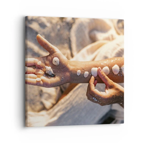 Cuadro sobre lienzo - Impresión de Imagen - La belleza al alcance de la mano - 30x30 cm