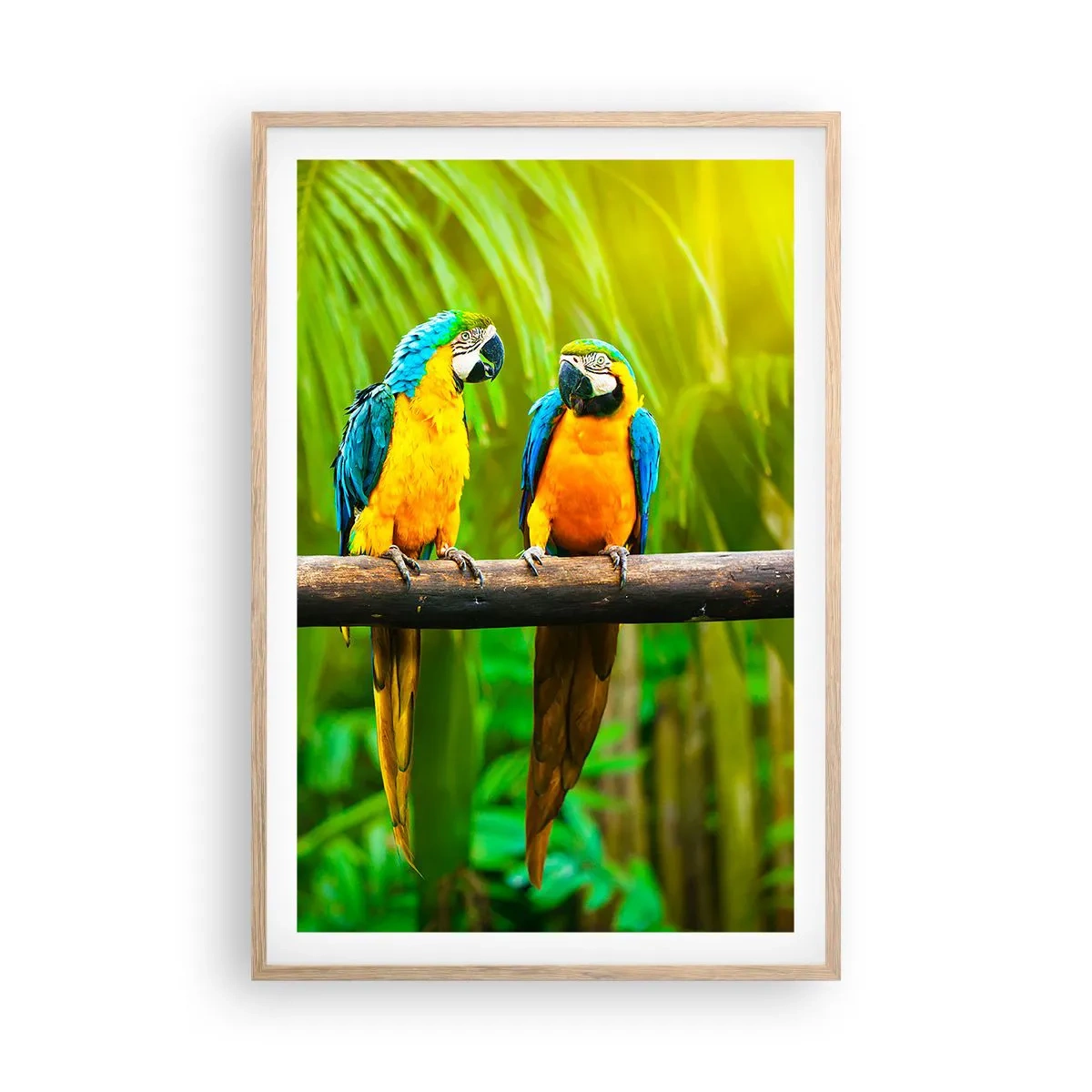 Póster en marco roble claro - ¿Y has oído que ella...? - 61x91 cm