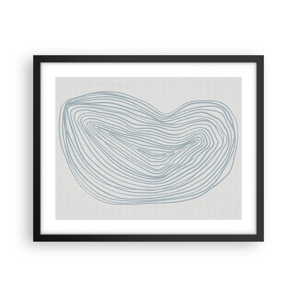 Póster en marco negro - Sonrisa de una gota - 50x40 cm