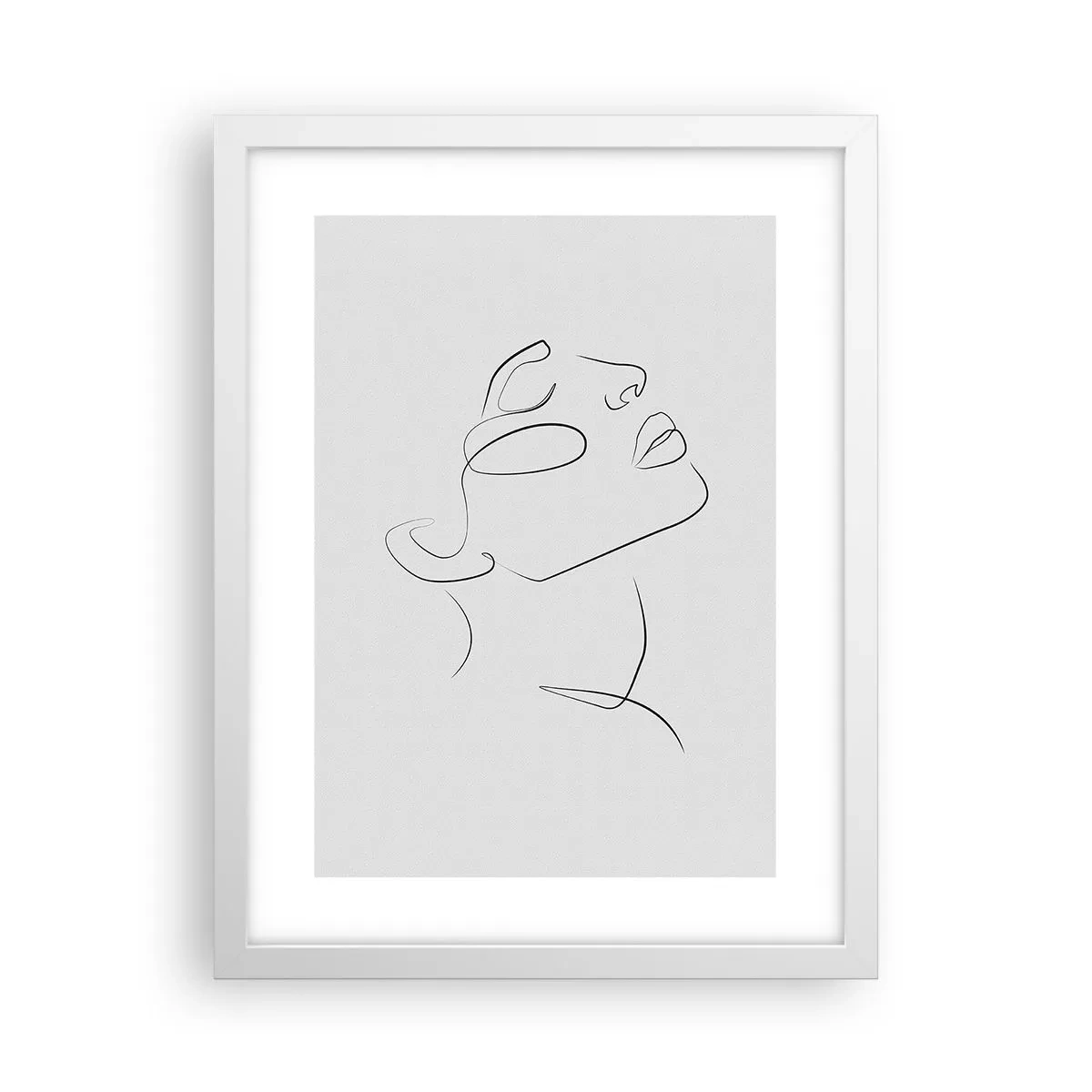 Póster en marco blanco - Meandros de un sueño - 30x40 cm