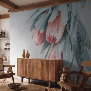 Fotomural Autadhesivo Deluxe Sticker - Avergonzada de su propia belleza - Flor, protea real, África - 200x140 cm