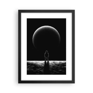 Póster en marco negro - Cara a cara - 30x40 cm