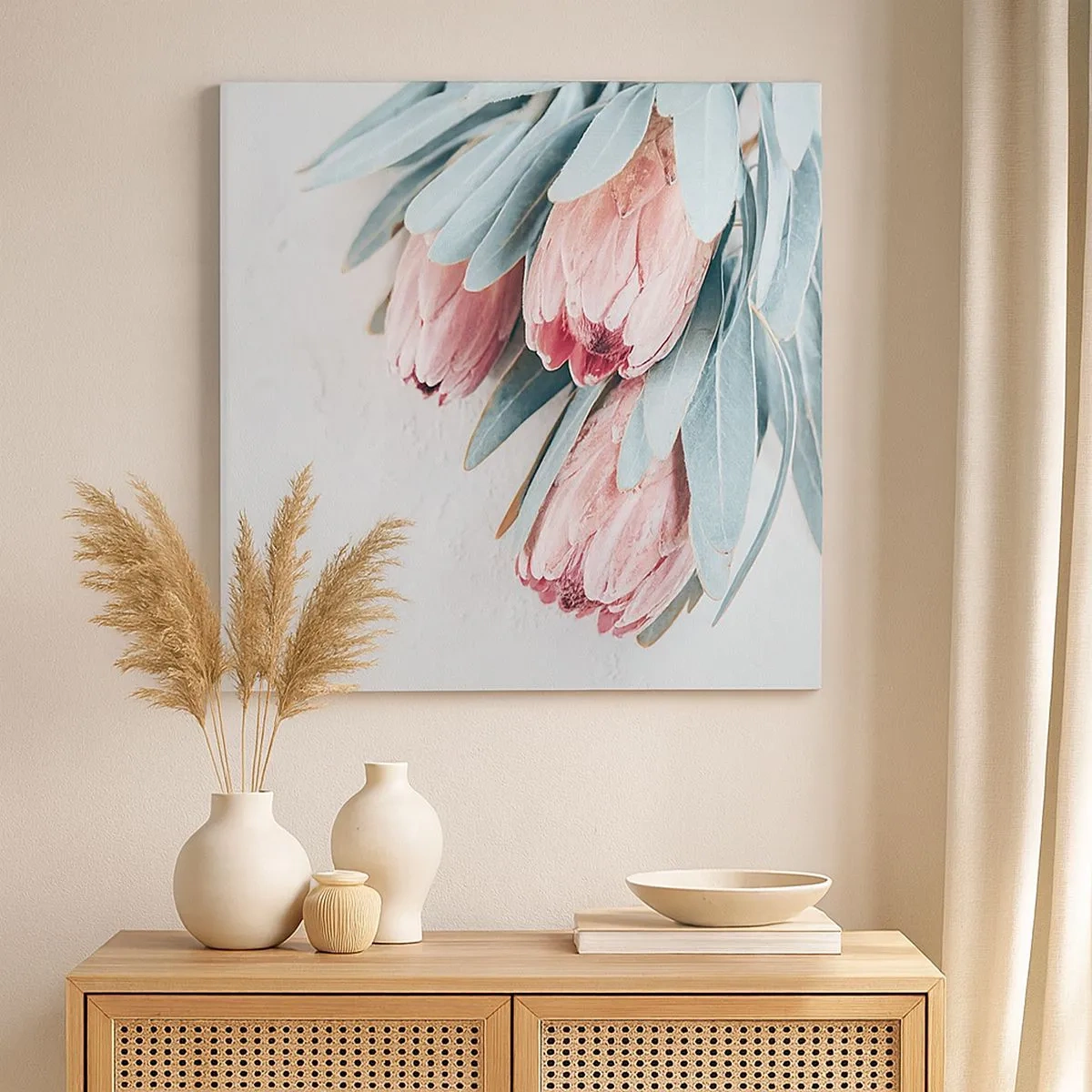 Cuadro sobre lienzo - Impresión de Imagen - Avergonzada de su propia belleza - 30x30 cm