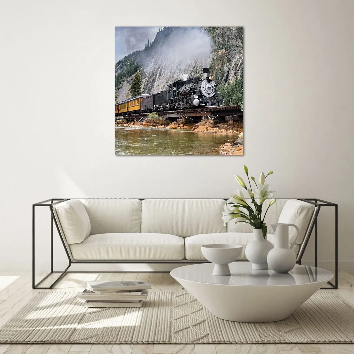 Cuadro sobre vidrio - Impresiones sobre Vidrio - ¿Adónde me llevas? - 70x70 cm