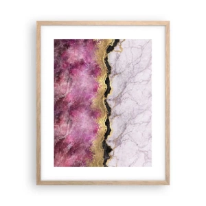 Póster en marco roble claro - En la frontera - 40x50 cm