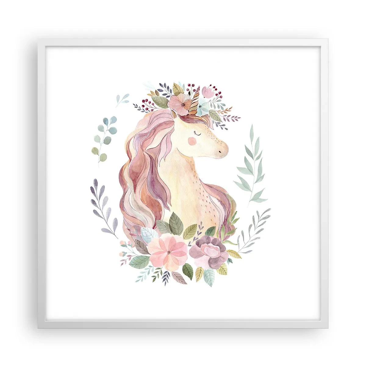 Póster en marco blanco - Una invitación al mundo de los cuentos de hadas - 60x60 cm