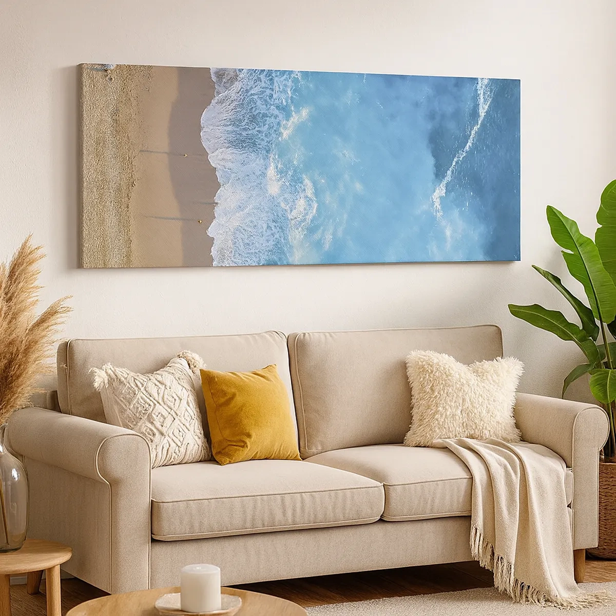 Cuadro sobre lienzo - Impresión de Imagen - El poder del azul - 30x30 cm