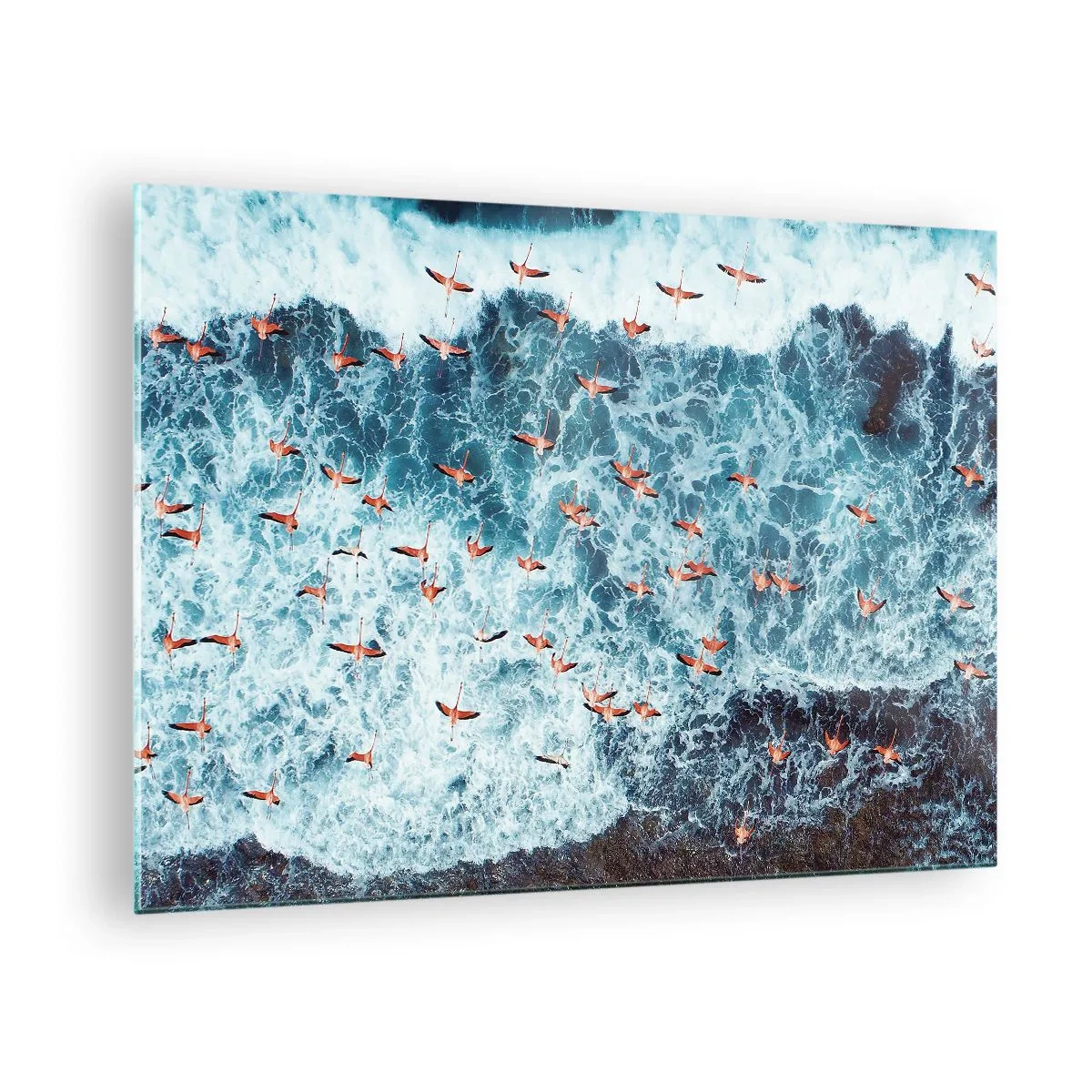 Cuadro sobre vidrio - Impresiones sobre Vidrio - Un desfile marítimo - 70x50 cm