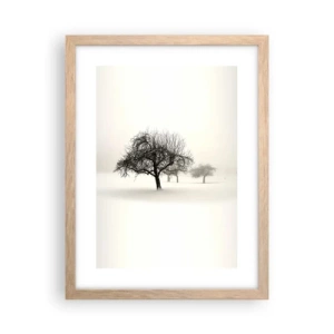 Póster en marco roble claro - Sueño de invierno - 30x40 cm