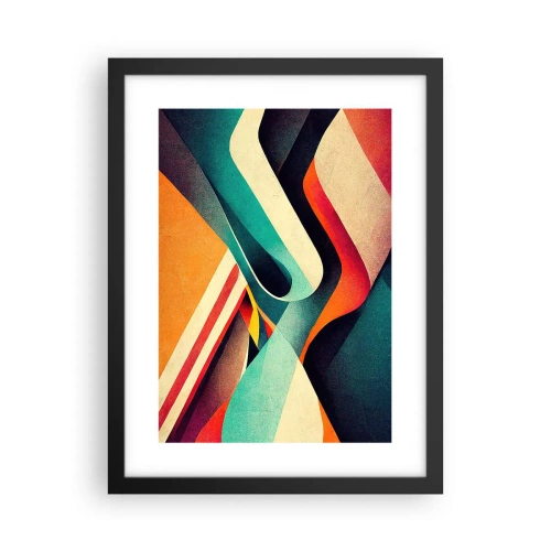 Póster en marco negro - Composición intensa - 30x40 cm
