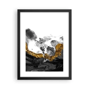Póster en marco negro - Composición orgánica - 30x40 cm