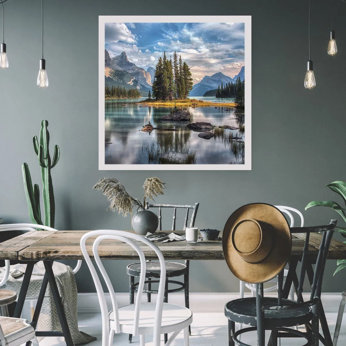 Póster - Sobre el agua cristalina... - 30x30 cm