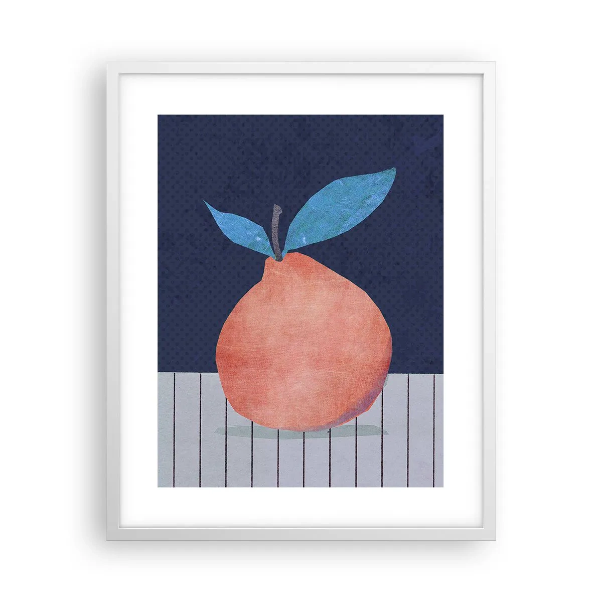 Póster en marco blanco - Convexidad y plano - 40x50 cm