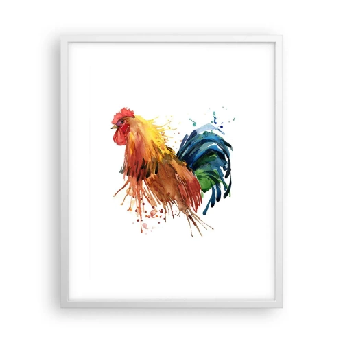 Póster en marco blanco - Un manto real, un orgullo real - 40x50 cm