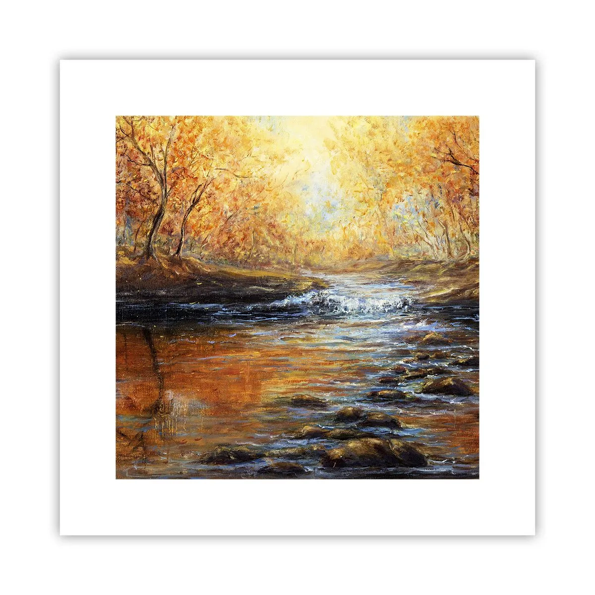 Póster - Arroyo de oro - 30x30 cm