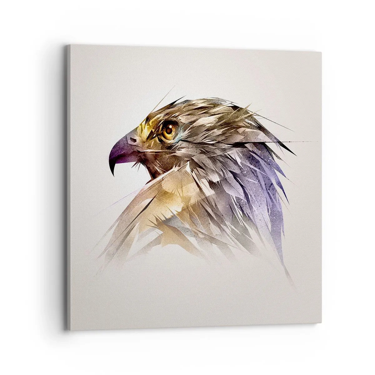 Cuadro sobre lienzo - Impresión de Imagen - Retrato de un guerrero - 70x70 cm