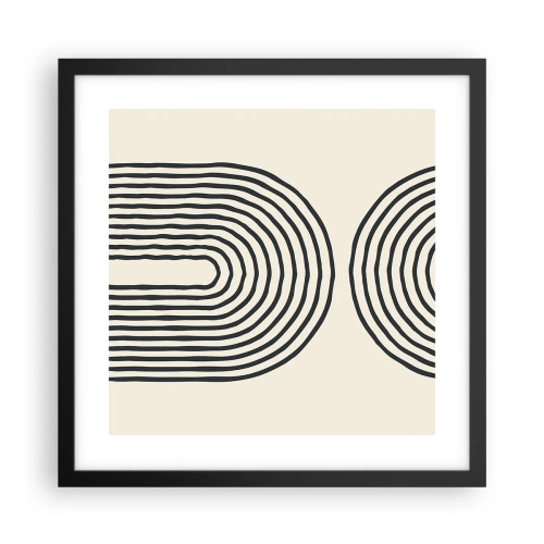 Póster en marco negro - Próximamente... - 40x40 cm