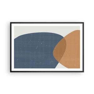 Póster en marco negro - Óvalos e influencias - 91x61 cm