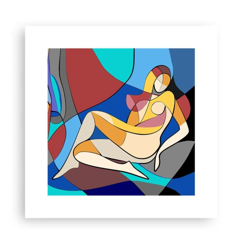 Póster - Desnudo cubista - 30x30 cm