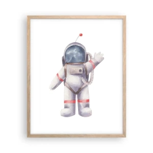 Póster en marco roble claro - Esto es todo por ahora - 40x50 cm