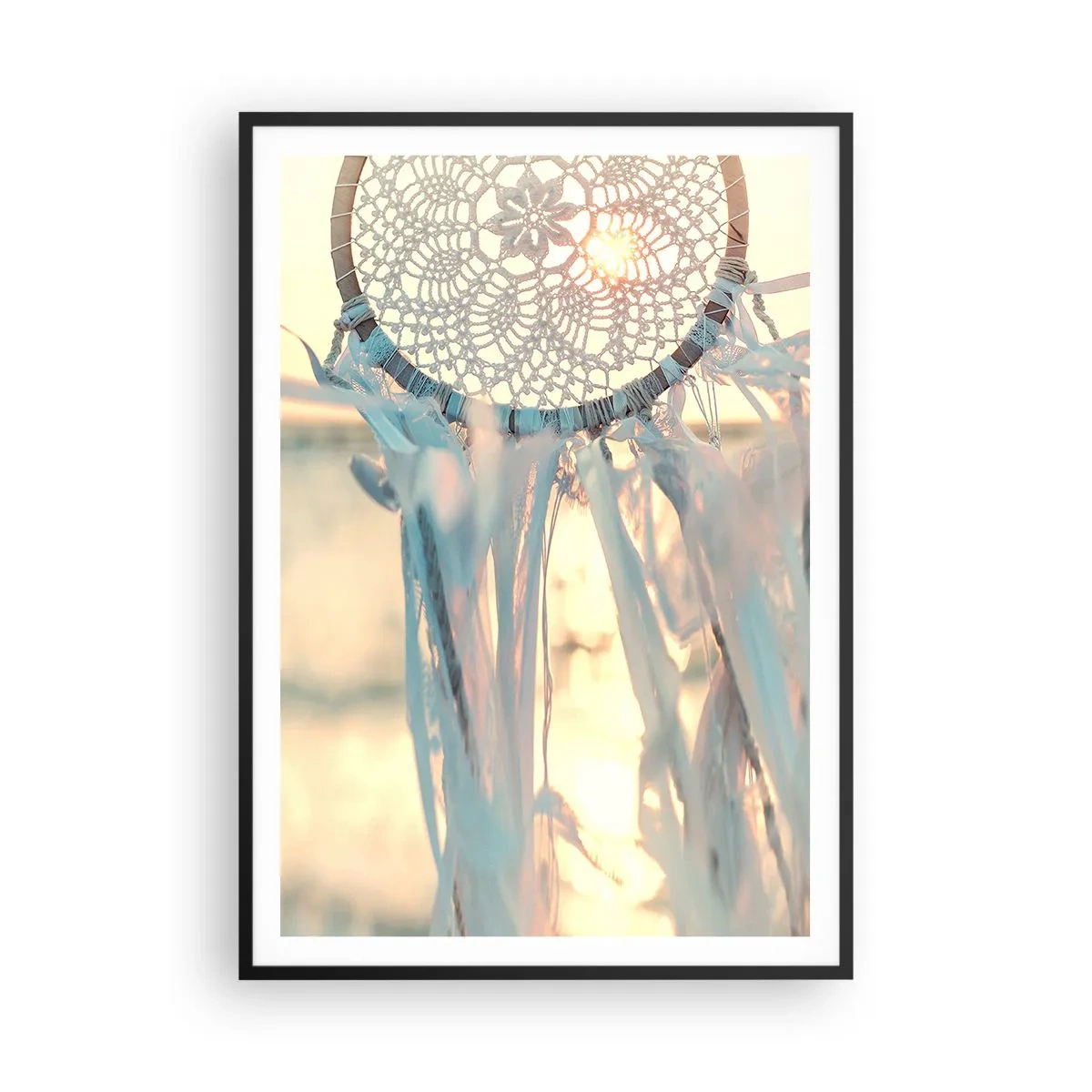 Póster en marco negro - Tótem sagrado - 70x100 cm